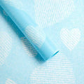Crafteria Sky Blue Stiped Heart Korean Heart