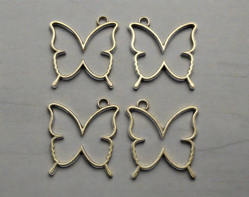 Crafteria ANTIQUE BUTTERFLY BEZELS