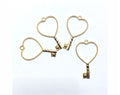 Crafteria GOLD HEART KEY BEZELS