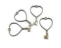 Crafteria ANTIQUE HEART KEY BEZELS