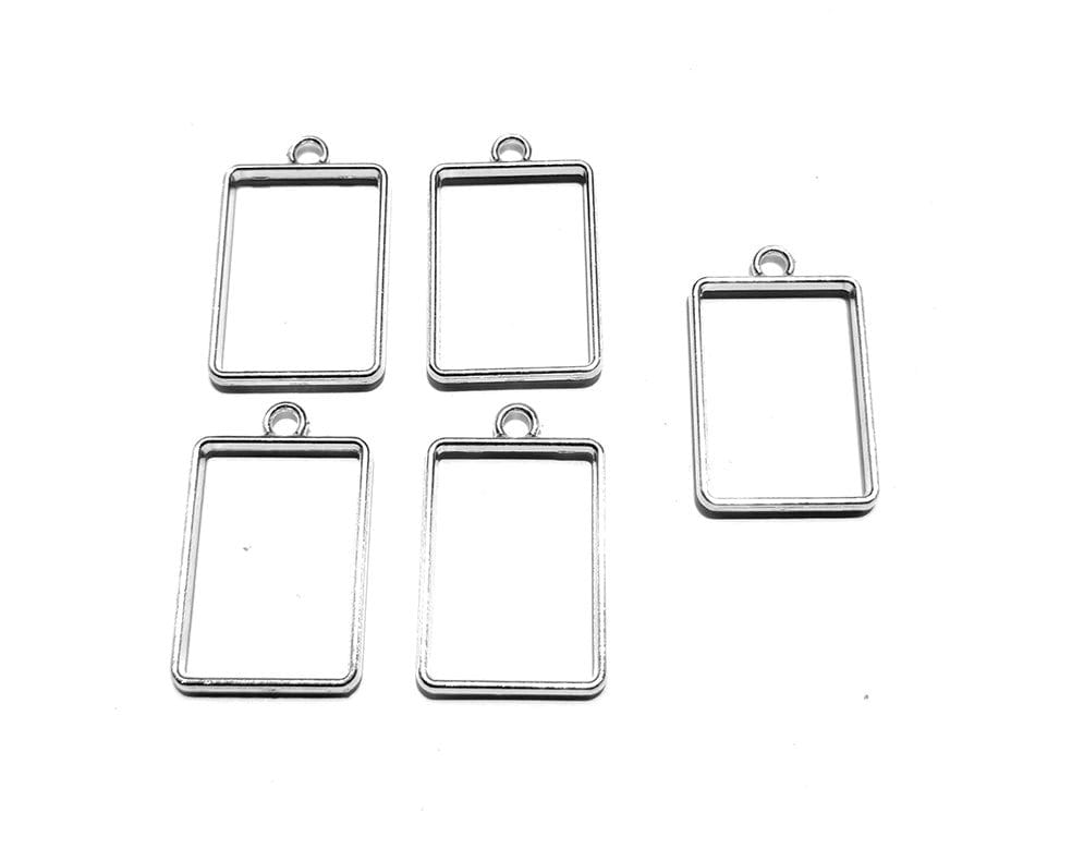 Crafteria SILVER RECTANGLE BEZELS