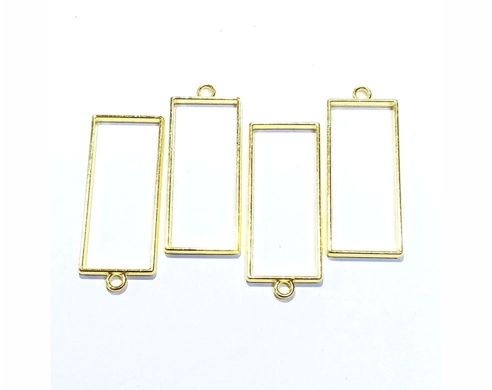 Crafteria GOLD LONG RECTANGLE BEZELS