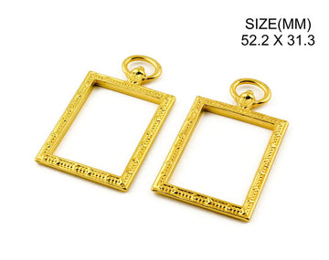 My Store BEZELS GOLD SQUARE PHOTO FRAME BEZELS BZ079