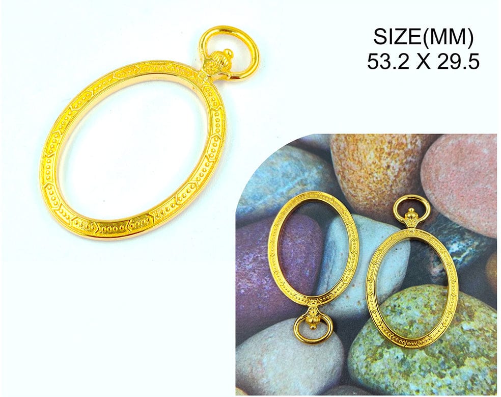 My Store BEZELS GOLD OVAL PHOTO FRAME BEZELS BZ080