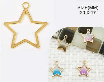 My Store BEZELS GOLD STAR PENDANT BEZELS BZ103