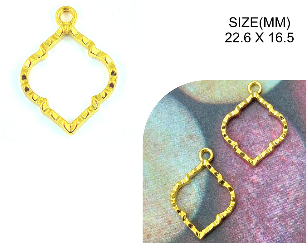 My Store BEZELS GOLD DESIGNER DROP PENDANT BEZELS BZ120