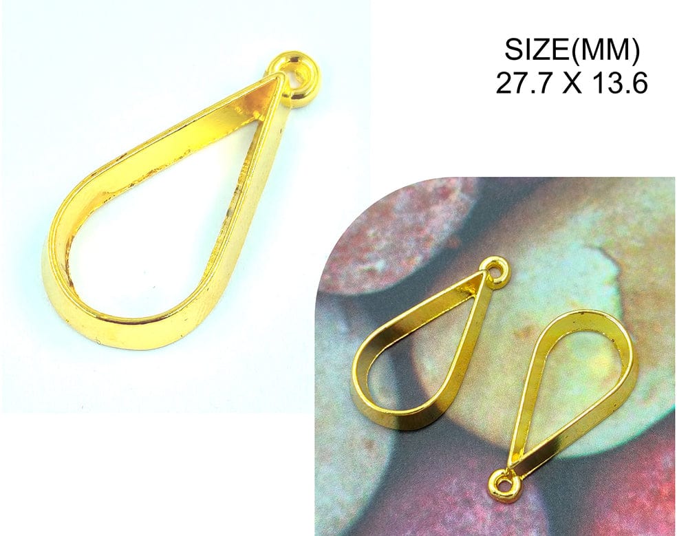 My Store BEZELS GOLD DEEP DROP PENDANT BEZELS BZ121