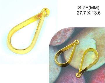 My Store BEZELS GOLD DEEP DROP PENDANT BEZELS BZ121