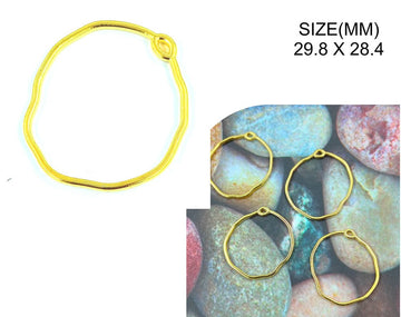 My Store BEZELS GOLD AGATE ROUND BEZELS BZ131