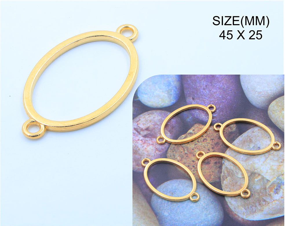 My Store BEZELS GOLD OVAL RAKHI & BRACELET BEZELS