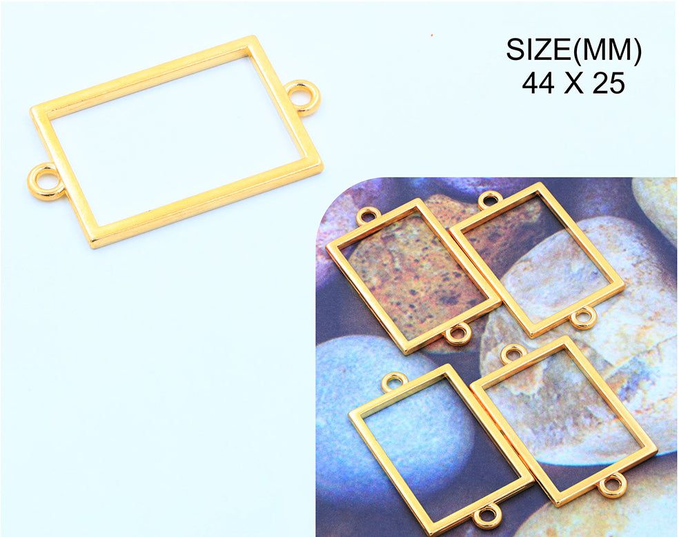 My Store BEZELS GOLD RECTANGLE RAKHI & BRACELET BEZELS