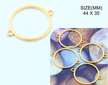 My Store BEZELS GOLD ROUND RAKHI & BRACELET BEZELS