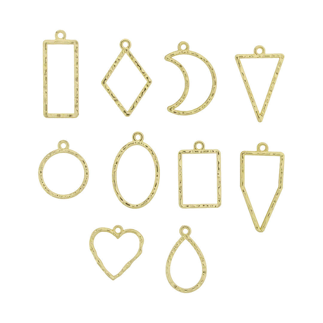 Crafteria Gold 10 In 1 Embossed Bezels Set