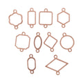 Crafteria Rose Gold 10 In 1 Rakhi Bezels Set