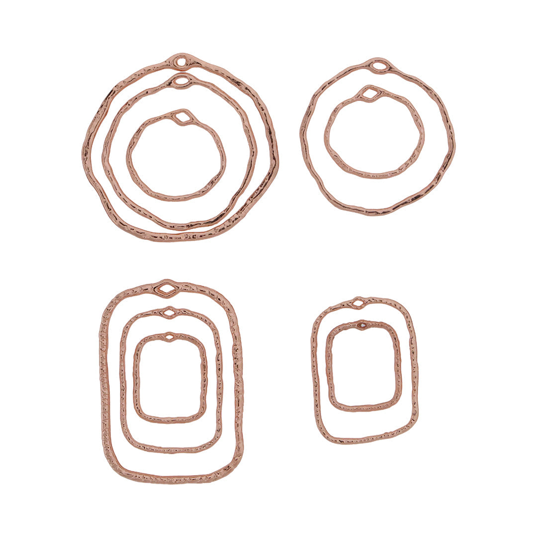 Crafteria Rose Gold 10 In 1 Irragular Design Bezels Set