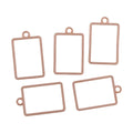 Crafteria Rose Gold 5 In 1 Rectangle Bezels Set