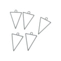 Crafteria Silver 5 In 1 Inverted Triangle Bezels Set