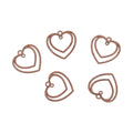 Crafteria Rose Gold 5 In 1 Double Heart Bezels Set