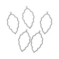 Crafteria Silver 5 In 1 Leaf Bezels Set