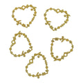Crafteria Gold 5 In 1 Designer Heart Bezels Set