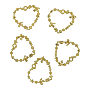 Crafteria Gold 5 In 1 Designer Heart Bezels Set