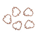 Crafteria Rose Gold 5 In 1 Designer Heart Bezels Set