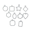 Crafteria Silver 10 In 1 Small Bezels Set