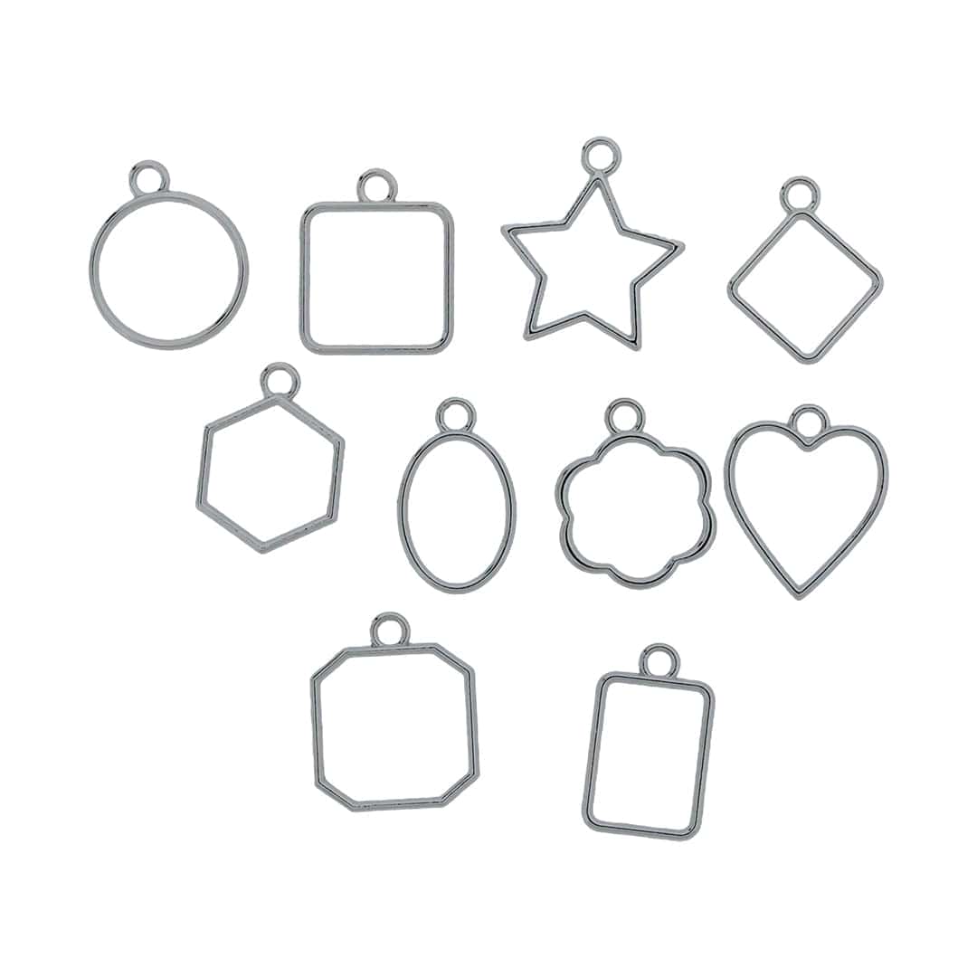 Crafteria Silver 10 In 1 Small Bezels Set