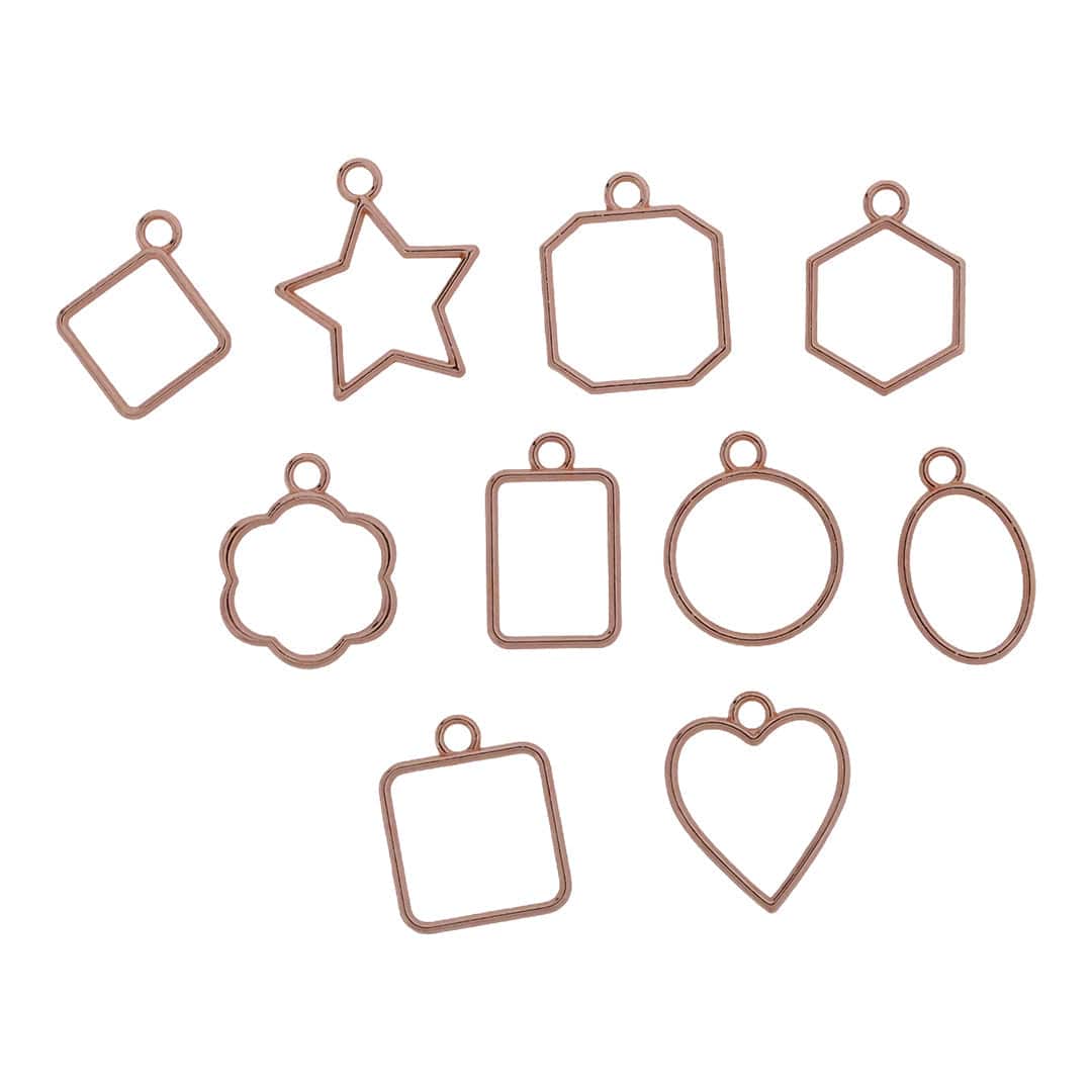 Crafteria Rose Gold 10 In 1 Small Bezels Set