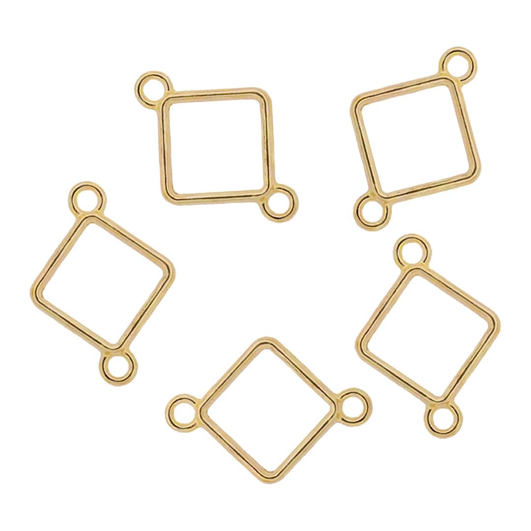 Crafteria 5 In 1 Gold Diamond Rakhi Base Bezel Set