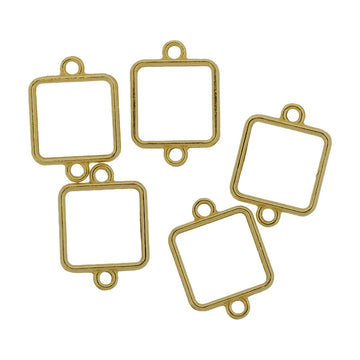 Crafteria 5 In 1 Gold Square Rakhi Base Bezel Set