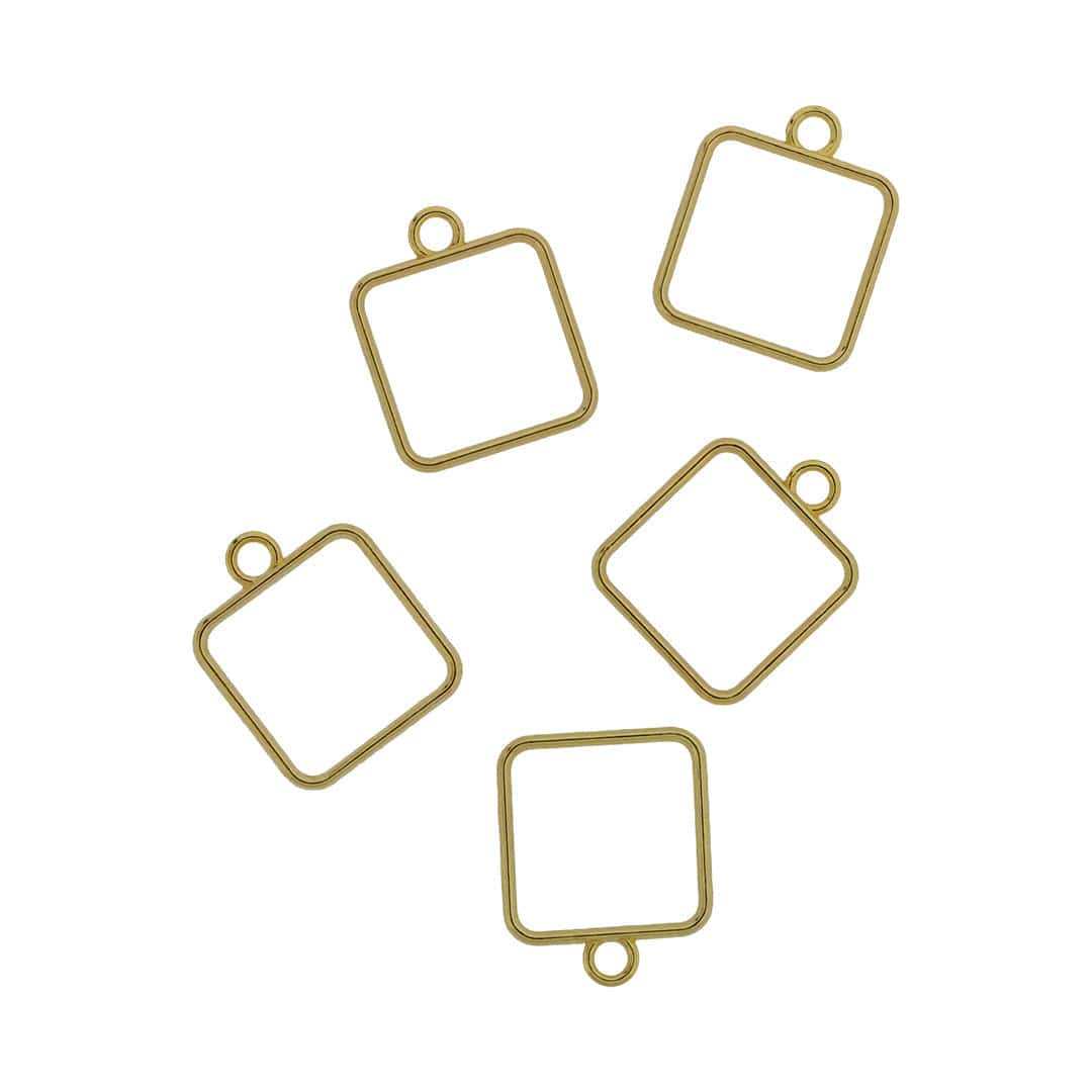 Crafteria 5 In 1 Gold Square Bezel Set