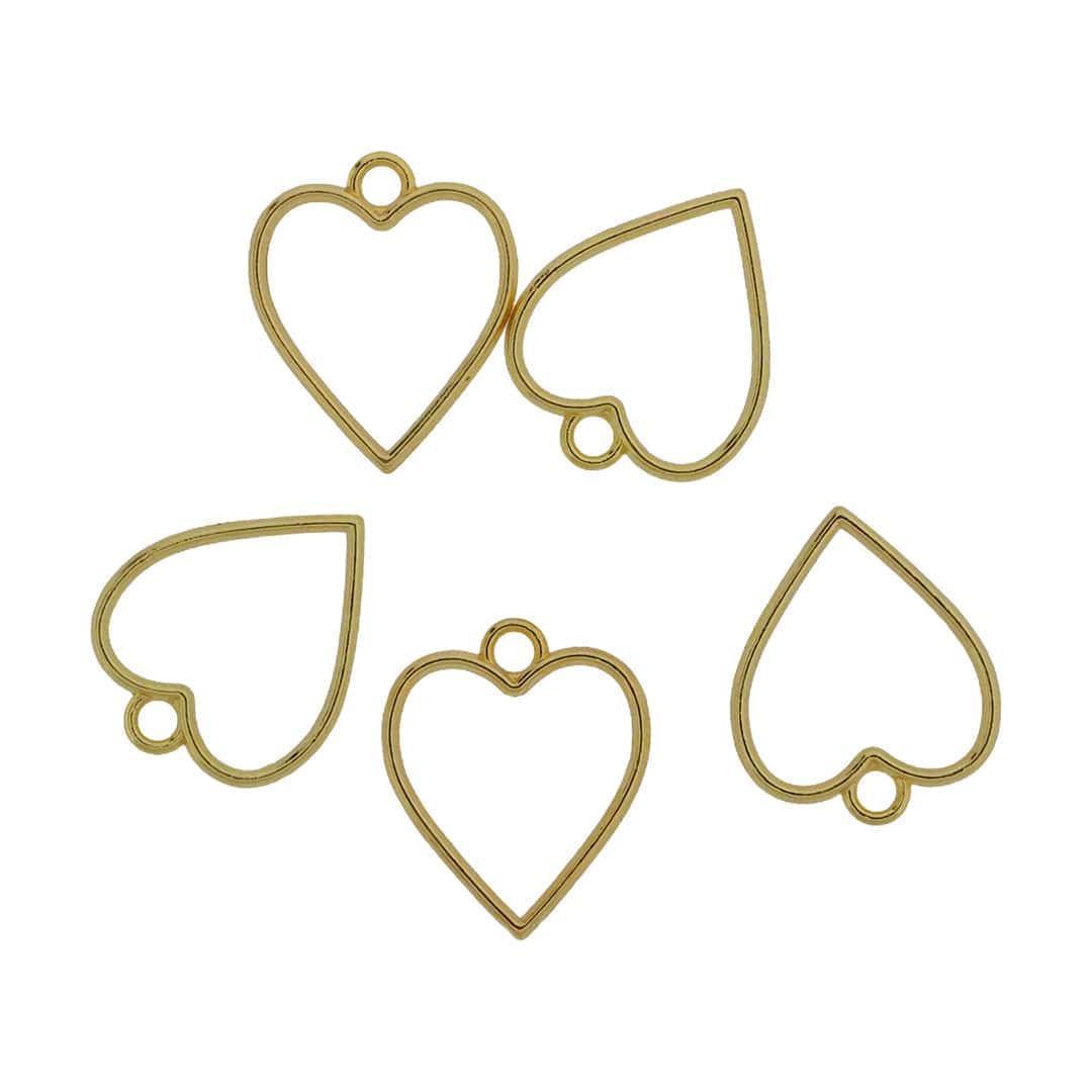 Crafteria 5 In 1 Gold Heart Bezel Set