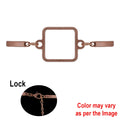 Crafteria Rose Gold 1Pc Square Bracelet Bezels