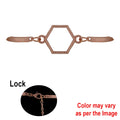 Crafteria Rose Gold 1Pc Hexagon Bracelet Bezels