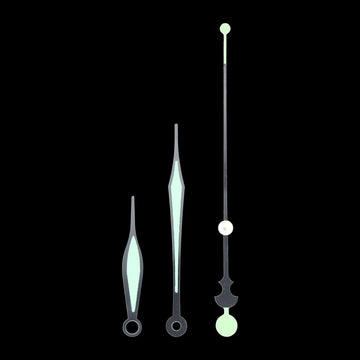 Crafteria Radium Luminous Clock Hands (Glow in The Dark)