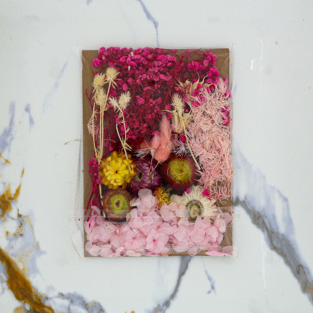 Crafteria Dried Mixed Flower Pink Theme - 3