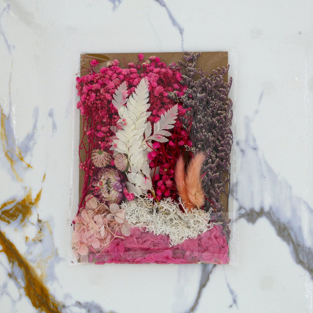 Crafteria Dried Mixed Flower Pink Theme - 4
