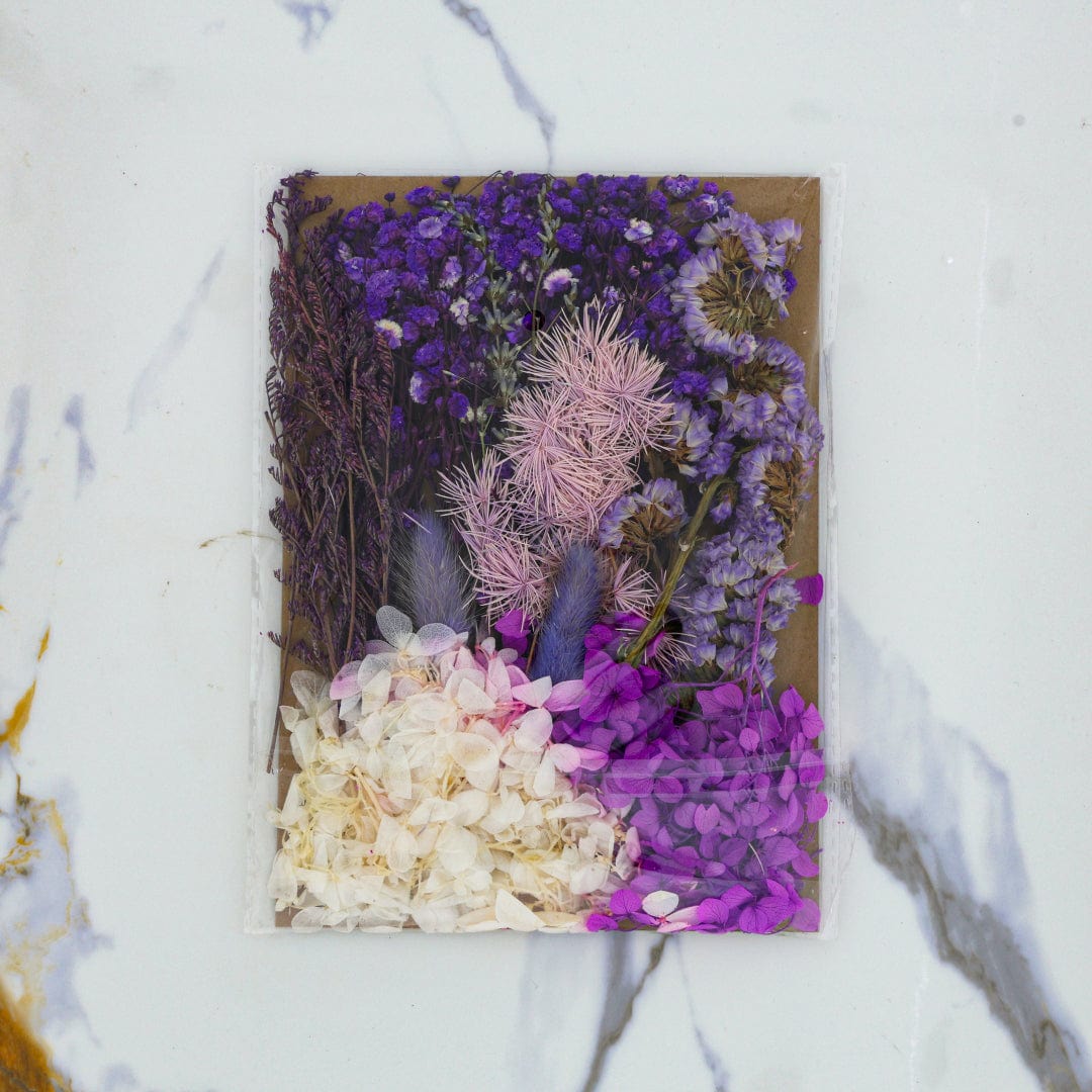 Crafteria Dried Mixed Flower Purple Theme - 3