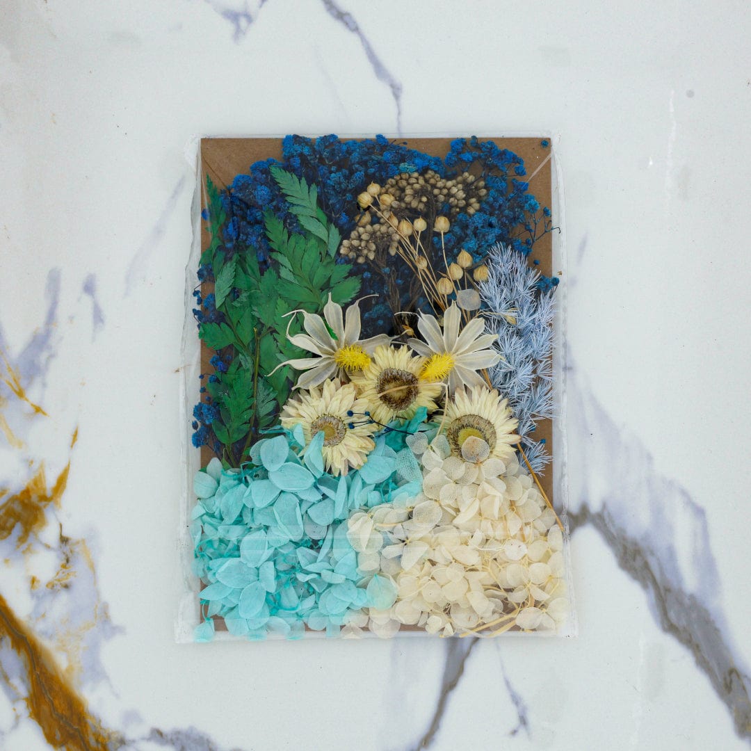 Crafteria Dried Mixed Flower Blue Theme - 3