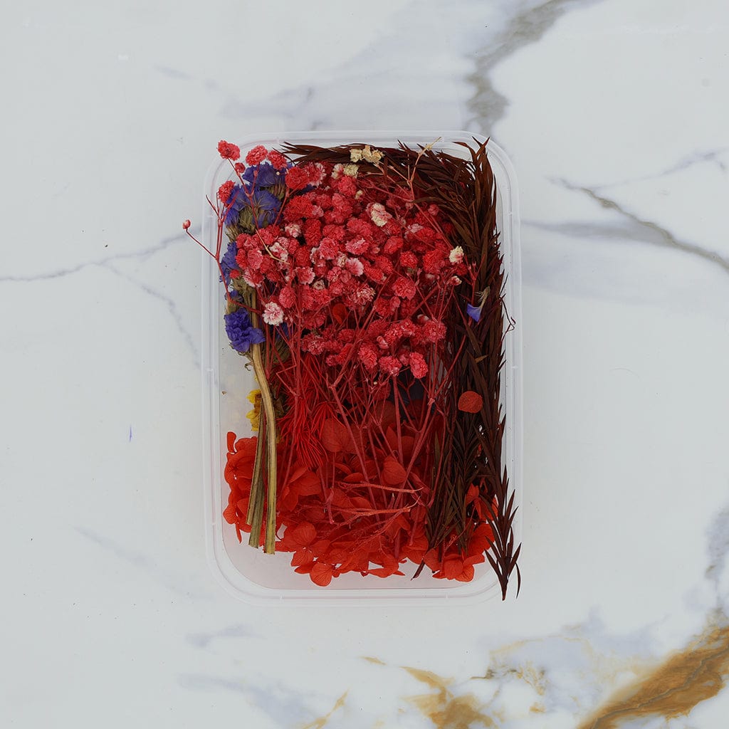 Crafteria 3D Dried Flower Red Theme