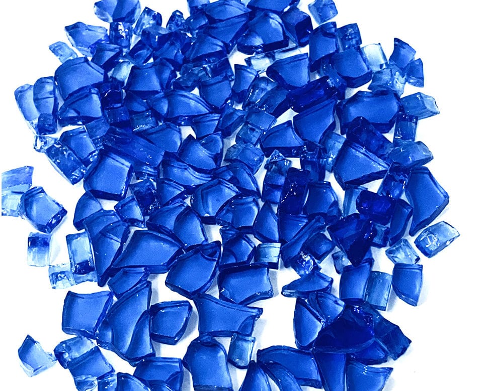 Crafteria FIREPIT ROYAL BLUE TRINSPRENT FIREPIT GLASS (500GMS)