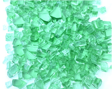 Crafteria FIREPIT 250GMS EMERALD GREEN TRINSPRENT FIREPIT GLASS