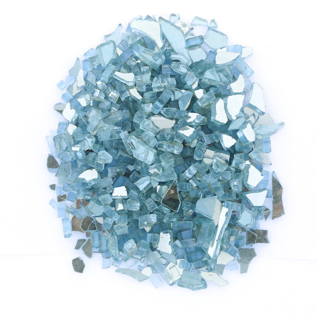 Crafteria 250GMS Aquablue Colour Reflective Firepit Glass