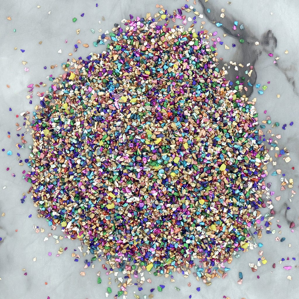 Crafteria MIX Small Metallic Glass Granules (500Gms)