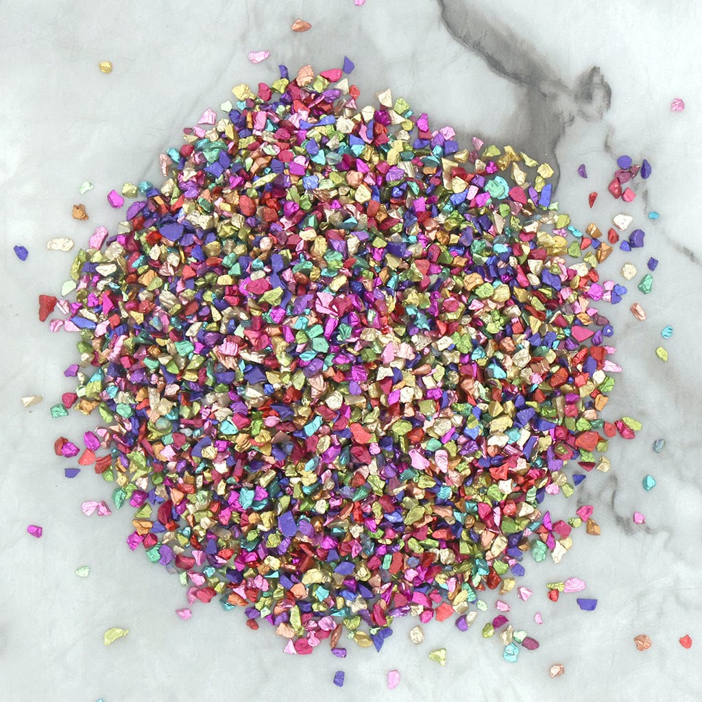 Crafteria MIX Big Metallic Glass Granules (500Gms)