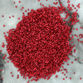 Crafteria RED Big Metallic Glass Granules (500Gms)