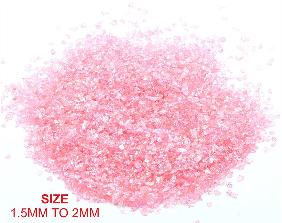 Crafteria WHITE SMALL RAINBOW GLASS GRANULES