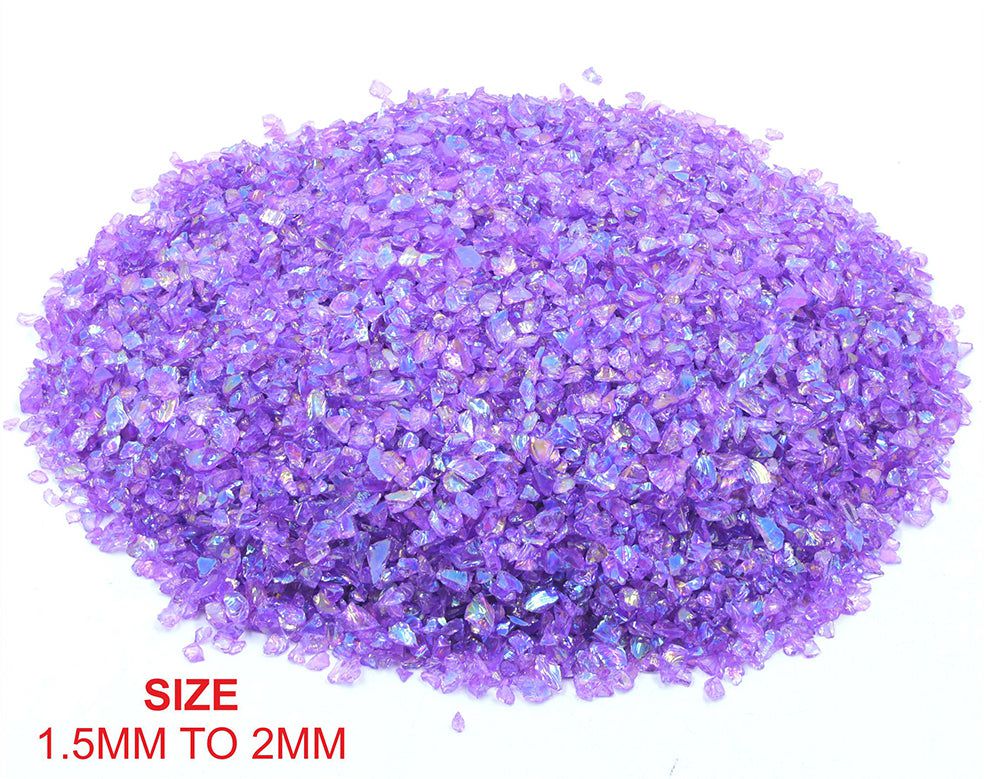 Crafteria VIOLET SMALL RAINBOW GLASS GRANULES