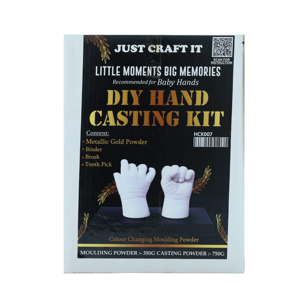 Crafteria Gold DIY Hand Casting Kit For Baby Hands